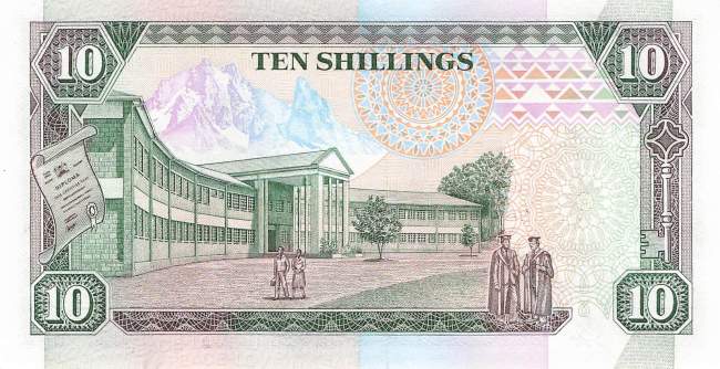 10 Shilingi 1992 p.24d